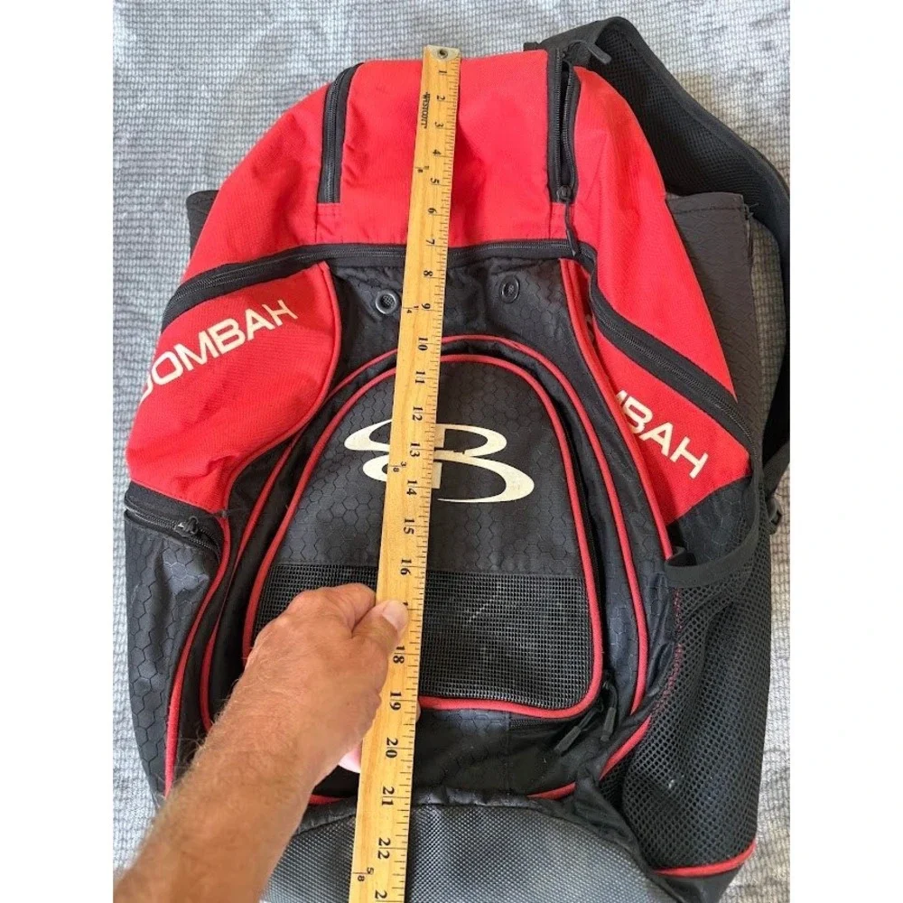 Boombah Superpack Baseball Softball Bat Bag Backpack Red Black Gear Equipment